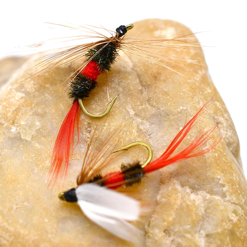 MNFT 10PCS 10 #   Royal Wulff moscas secas para pesca de trucha moscas Coachman pesca aparejos de pesca con mosca - imagen 3