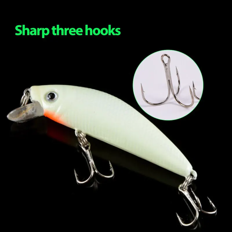 2 uds. Señuelos de Pesca luminosos 3D con anzuelos agudos cebo artificial para pesca de carpa - imagen 4