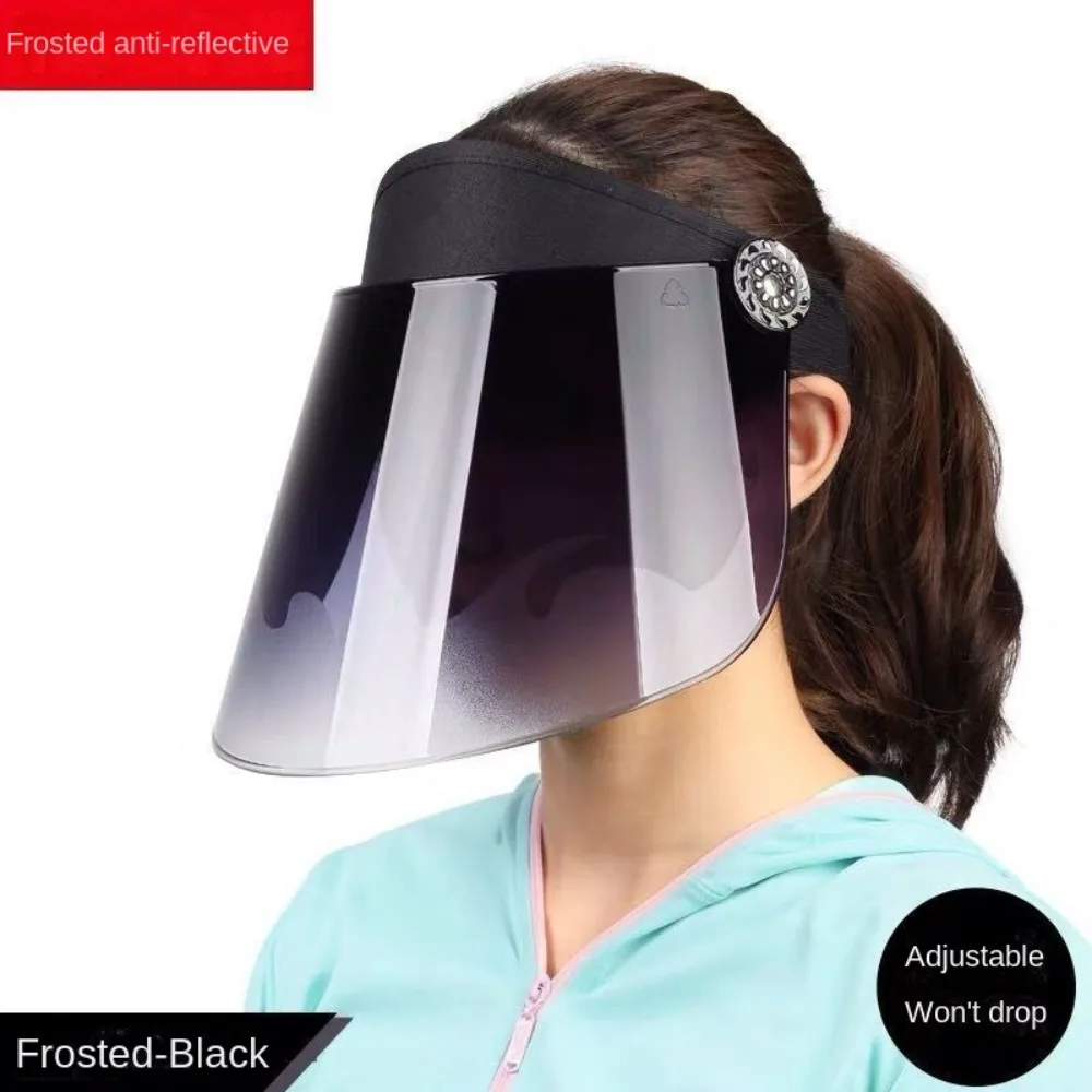 Sombreros Unisex de alta calidad, viseras de sol, visera resistente a los arañazos, sombrero de verano, cubierta para todo el rostro, sombrero de copa vacío ajustable para exteriores - imagen 5