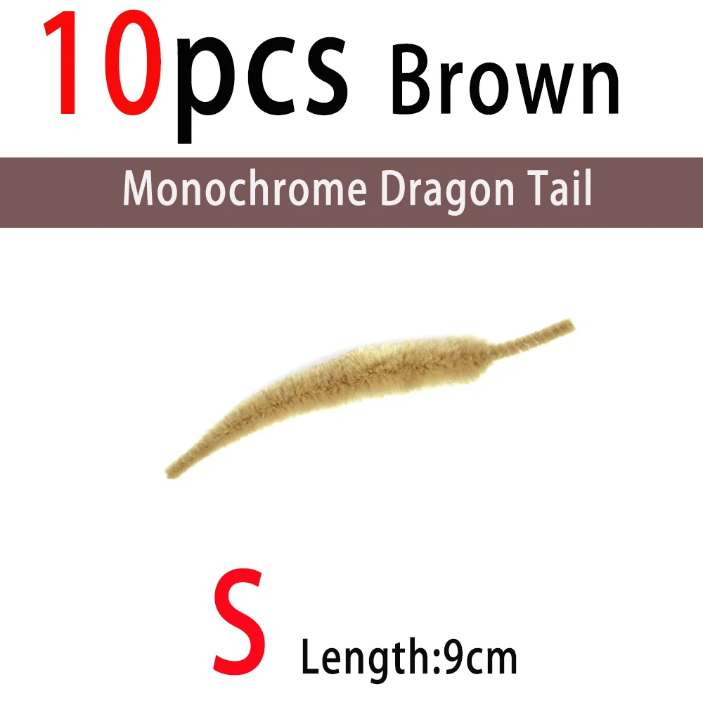 S 10pcs Brown