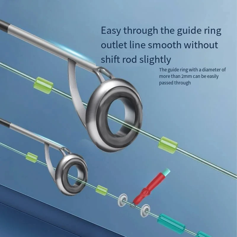 Juego de accesorios de derrape para pesca al aire libre, 10 unidades, anillo madre de frijol espacial de plomo graduado, barrera de pesca en roca de silicona - imagen 5