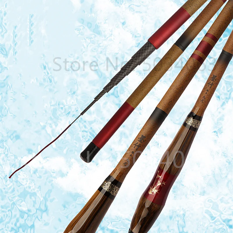 Caña de pescar portátil de sección corta, Mini caña de mano de bolsillo duro ultraligera de carbono para pesca en agua dulce - imagen 5