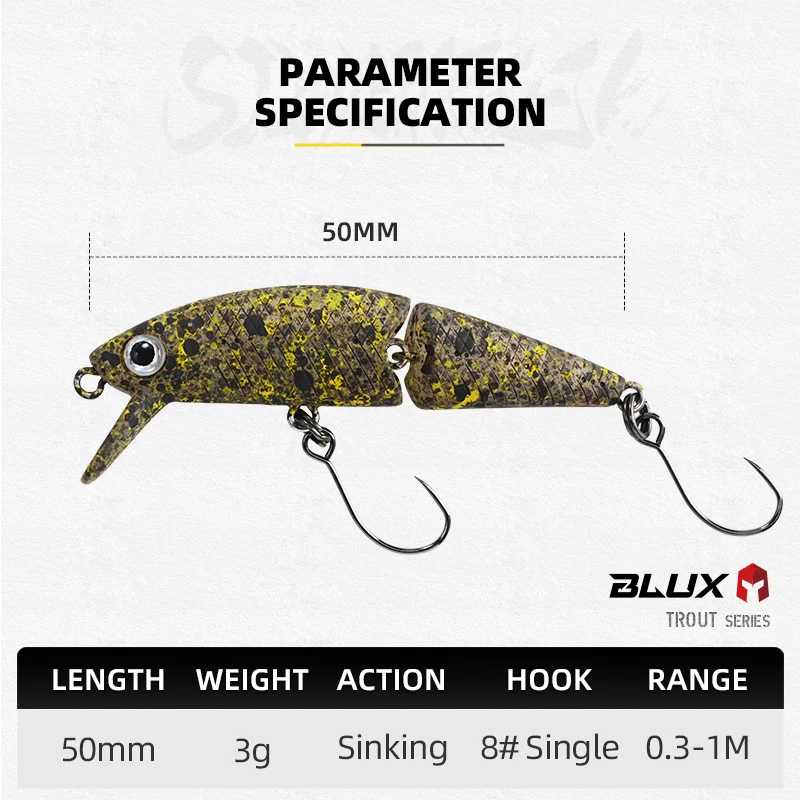 BLUX DR. Minnow Joint – Señuelo articulado para lucio - imagen 2