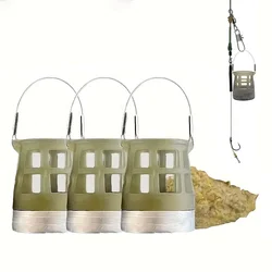 Jaula de cebo ponderada con plomo: 20 g/30 g/40 g/50 g opcional, adecuada tanto para pesca en río y mar de agua dulce