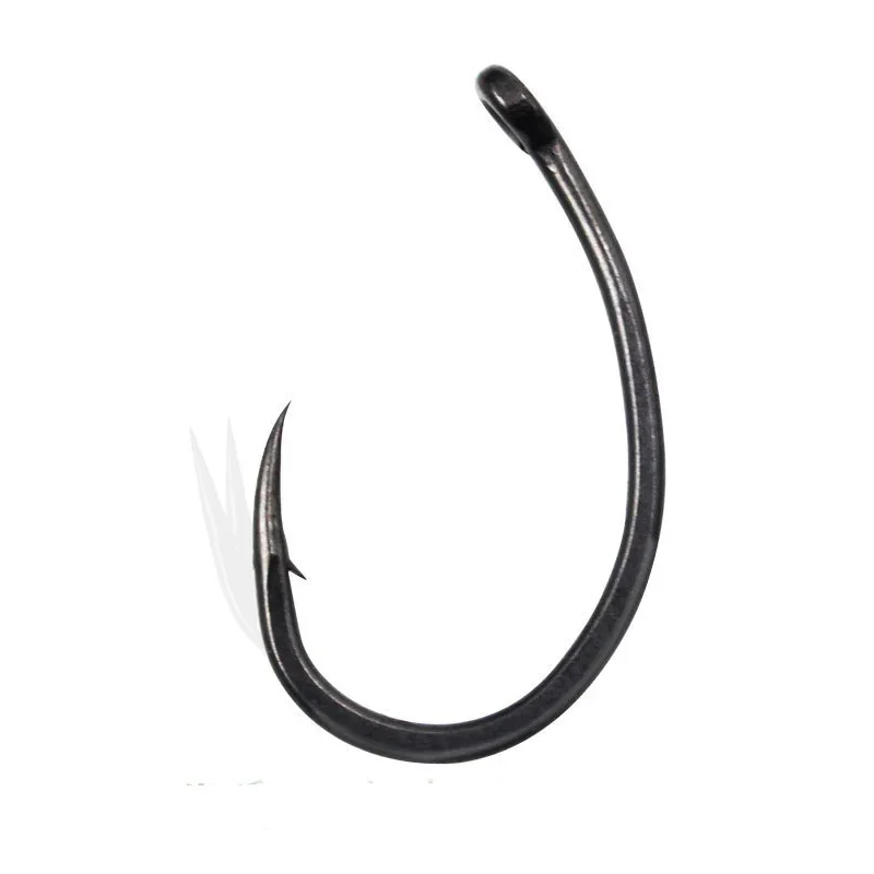 Anzuelo de pesca de carpa con mango curvo pequeño, accesorios de pesca para agua dulce y salada, 50 piezas - imagen 5