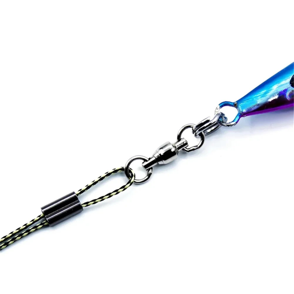 100 Uds. Conector de prensado de alambre líder de tubo de manga de barril doble de latón accesorios de anzuelo de Pesca de carpa Pesca - imagen 4