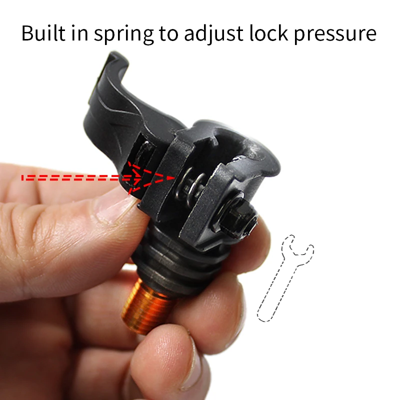 Herramienta de pesca de carpa, adaptador de liberación rápida, hilos BSF estándar de 3/8 "para vainas de caña, barras de zumbido, reposapiés de caña, 2 uds. - imagen 4