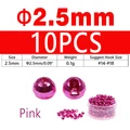 10PCS 2.5mm Pink