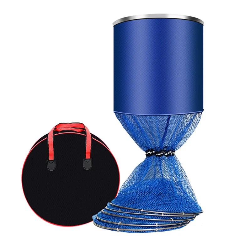 Lawaia-Red de aterrizaje de pesca pegada a mano, jaula de red plegable de secado rápido, trampa para cangrejos de río, carpa, 1,6 m/2m/2,5 m/3m, equipo de pesca - imagen 2