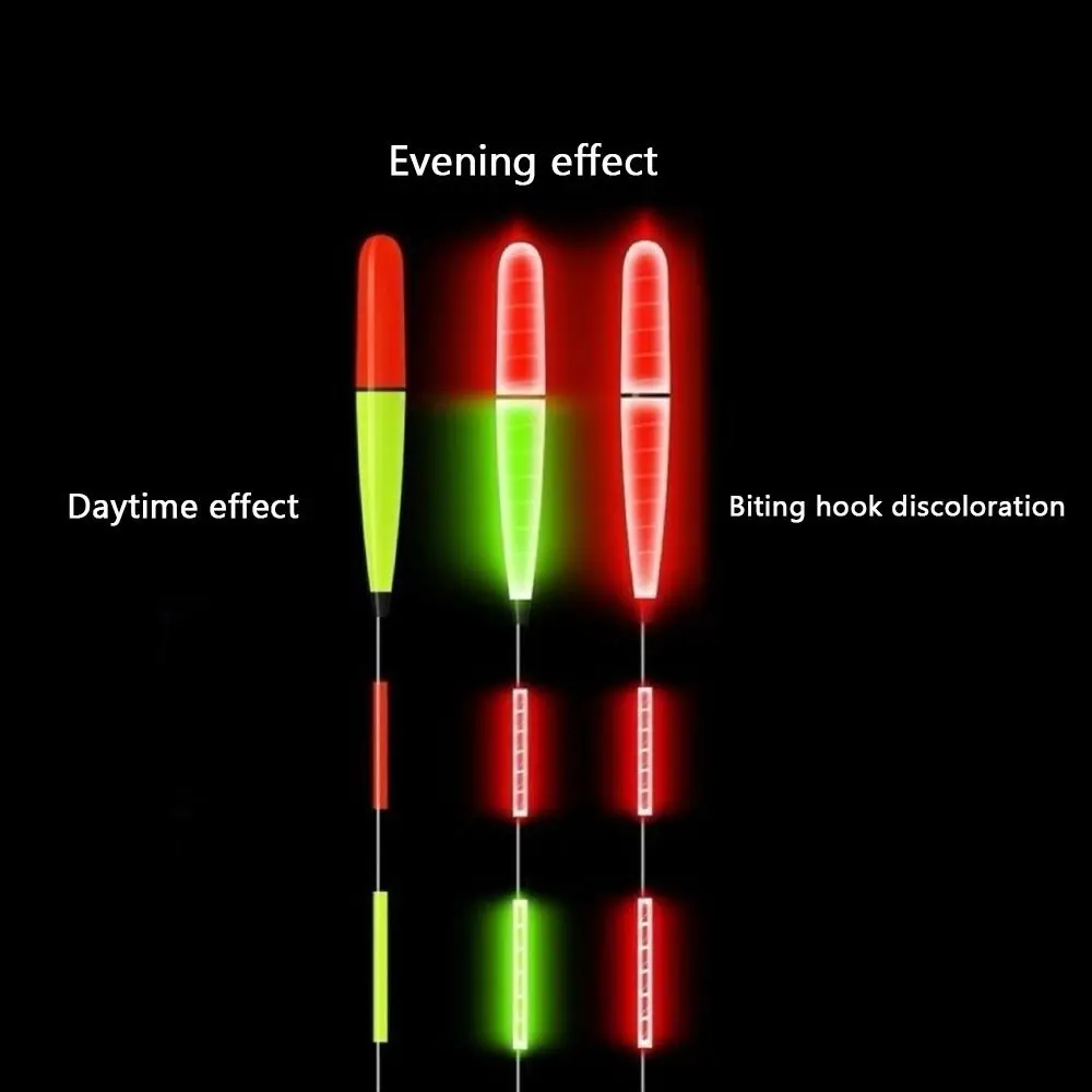 2 uds Super brillante pesca nocturna LED flotador inteligente superior luminoso Ultra sensible flotadores electrónicos boya accesorios de pesca al aire libre - imagen 5
