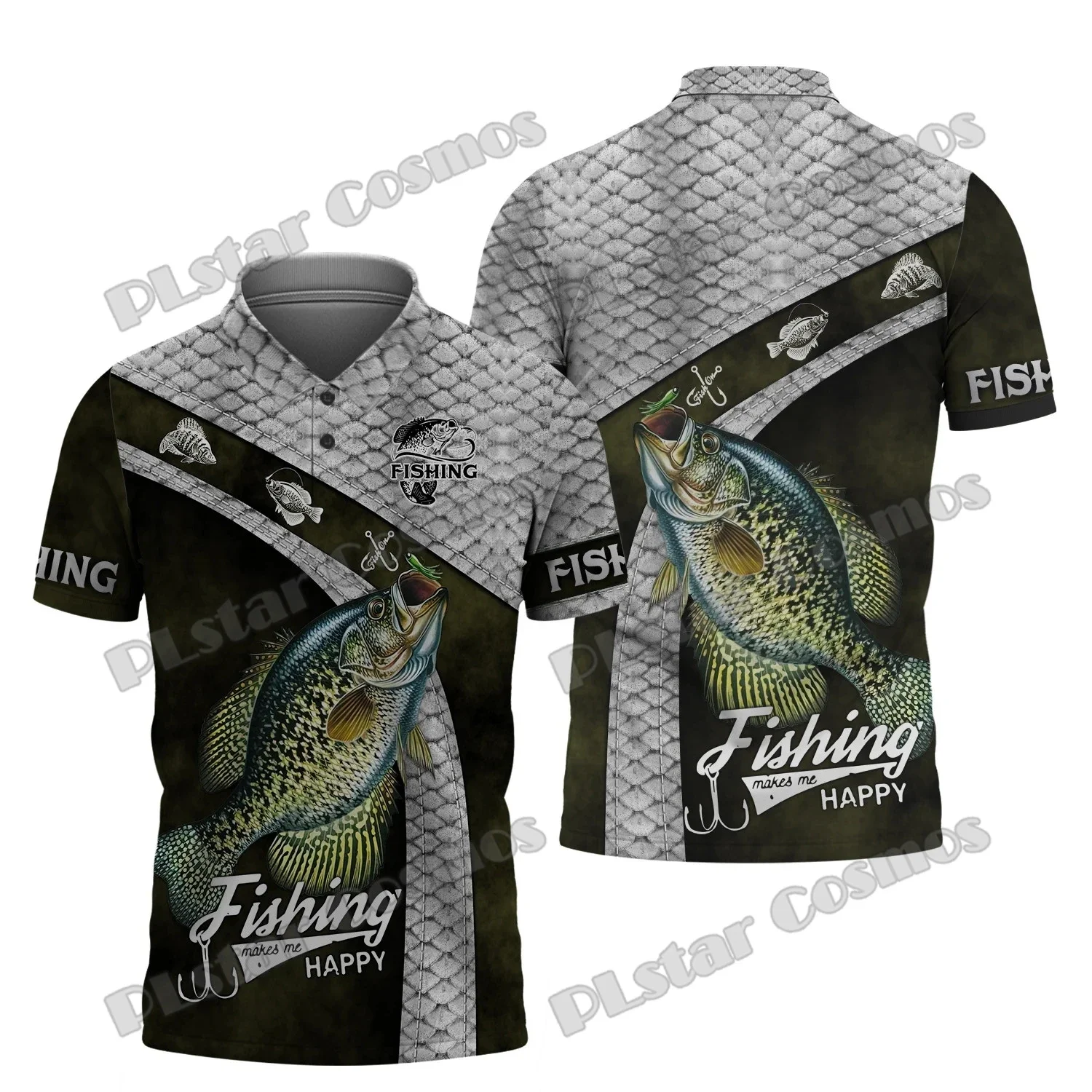 PLstar Cosmos Polo de pesca 3D estampado para verano - imagen 5
