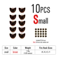 10pcs brown S