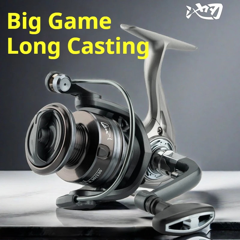 Carrete de pesca CHILENT HJ 5,2: 1 potencia máxima de arrastre 10kg carrete matal carrete giratorio de fundición larga 500s-7000s eruipment de pesca - imagen 3