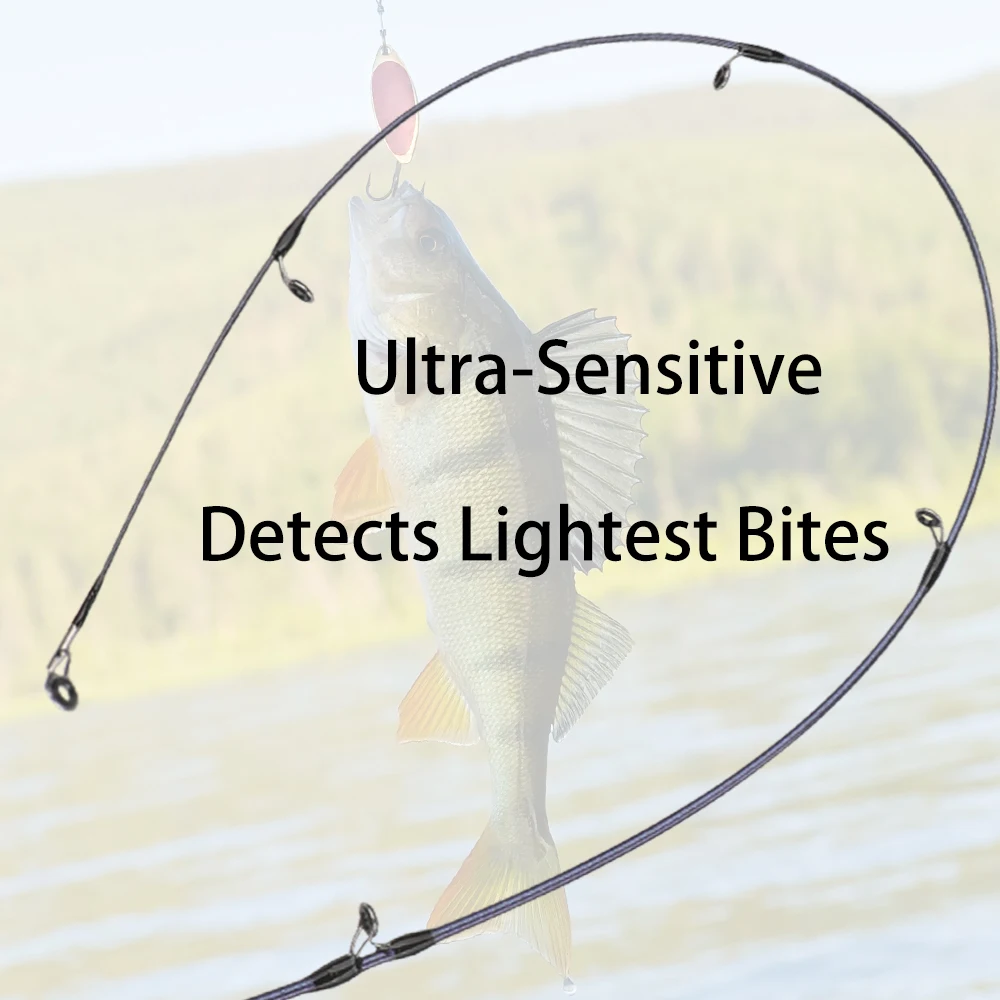 ROLLFISH-caña de pescar ultraligera para trucha, punta de alta sensibilidad para Panfish, tejido cruzado, tela de fibra de carbono, envío de hilo de pescar de PE de 100M - imagen 3