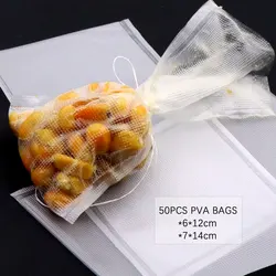 Bolsa PVA mesh Carpfishing – Malla hidrosoluble fusión rápida
