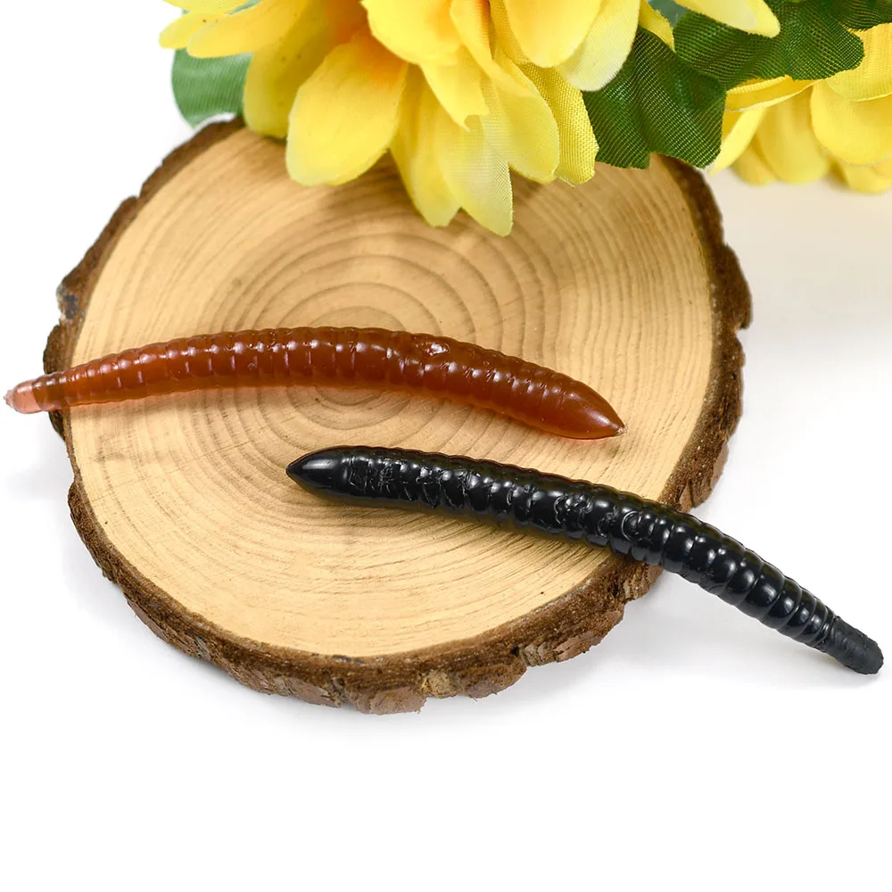 15 Uds. Cebos blandos de gusano de hundimiento lento, 80mm, Señuelos de pesca artificiales, gusanos de mar, lombriz de tierra, señuelos blandos de pesca Wobblers - imagen 5