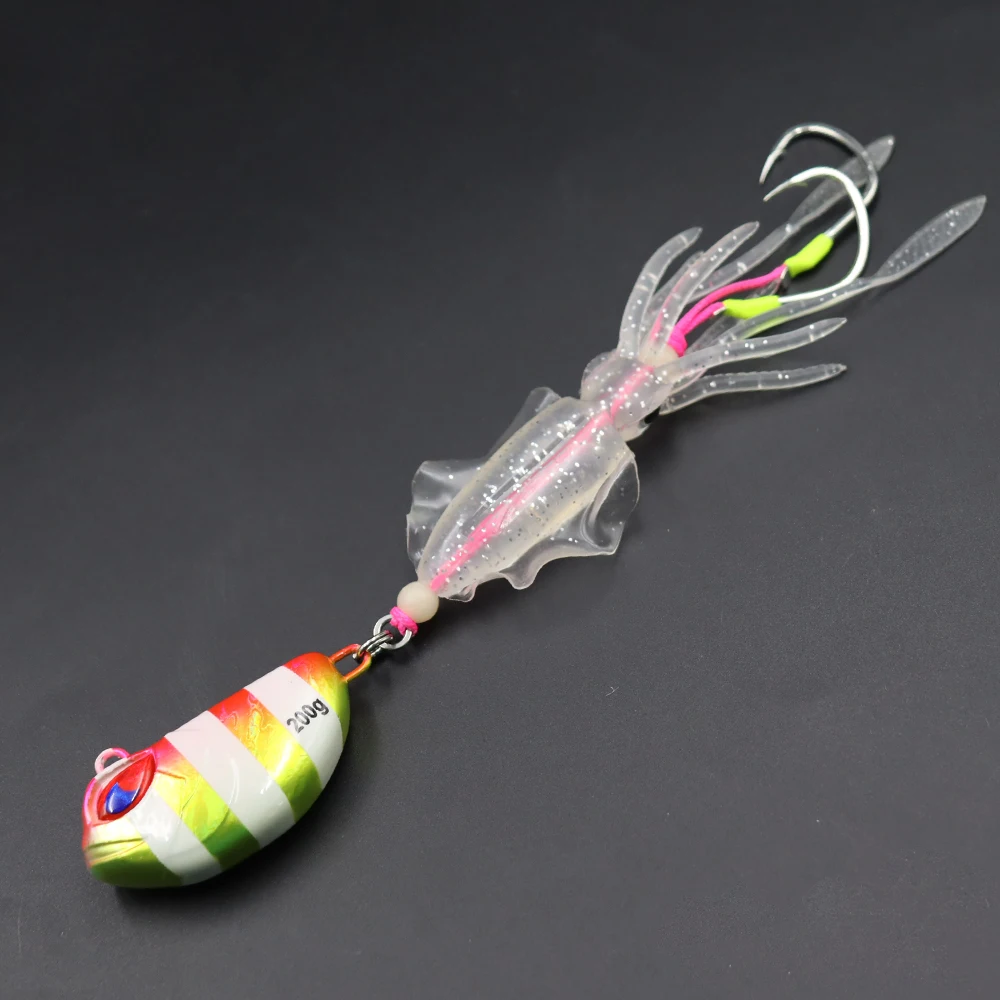ZYZHE Señuelo Pulpo Suave para Pesca Marina en Aguas Profundas - imagen 5