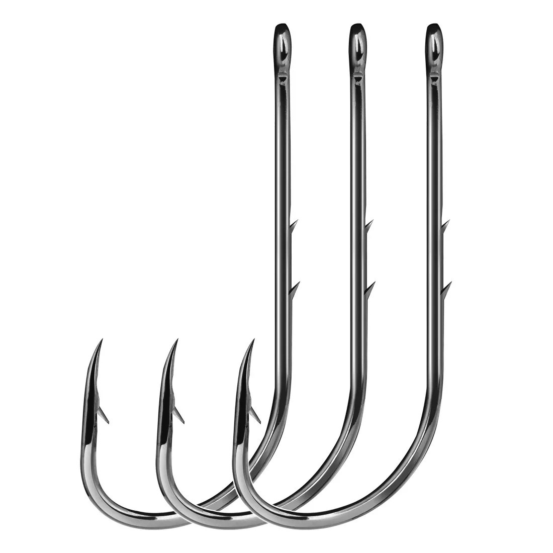 50Pcs Baitholder Fishing Hook Barbed Fishing Lure Shank Beak Live Bait Holder Carp Fishing Worm Hook Accessories Tackle - imagen 2