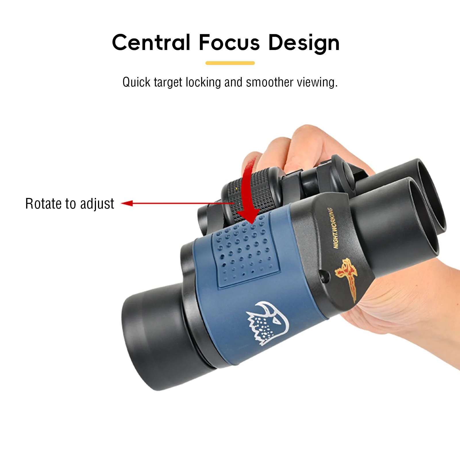 Binoculares con revestimiento FMC de prisma BAK4 10x para tiro con arco, resistentes al agua, resistentes a la niebla, para disparar al objetivo - imagen 3