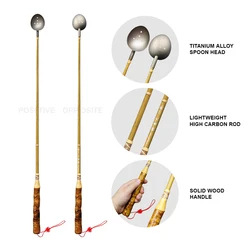 ZYZHE Lanzador de Señuelos Fibra Carbono 65 cm – Titanio para Roca