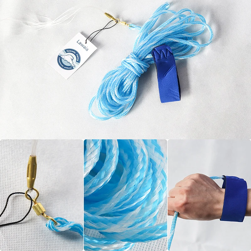 Lawaia red de pesca fundida sin plomo, monofilamento transparente, alambre, tiro a mano, accesorios de pesca al aire libre - imagen 3