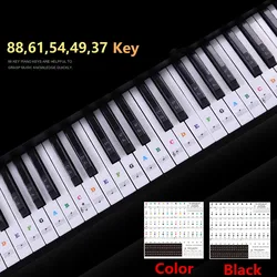 Protector de piano transparente – Funda desmontable para teclas 37-88