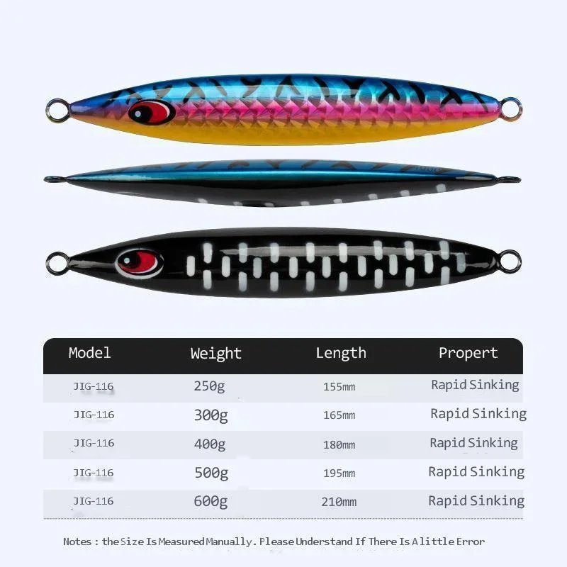 Señuelo de pesca pesado, cebo de pesca de 300g/400g/500g, anzuelo grande de sacudida lenta, luz nocturna, hundimiento, Wobblers, Grouper Tuna - imagen 3