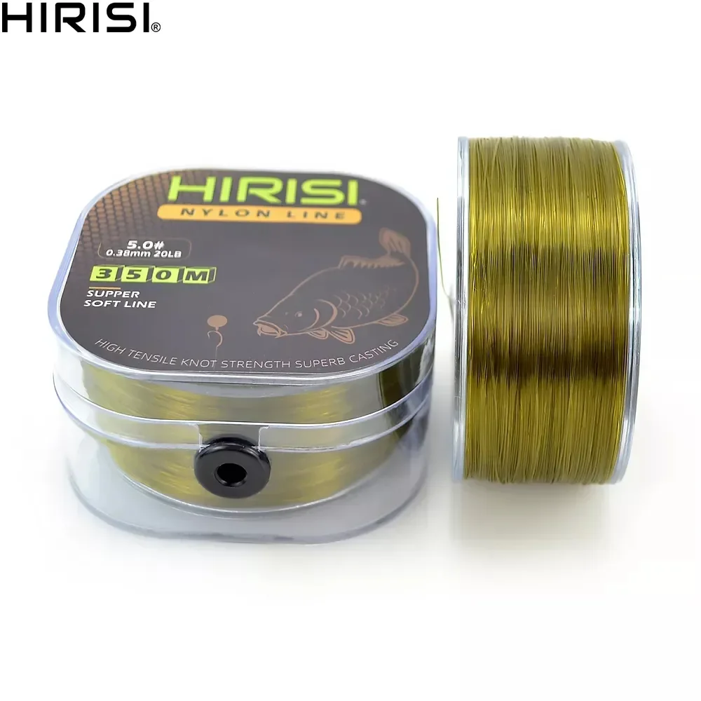 Hirisi-sedal de pesca súper fuerte, monofilamento japonés de nailon, accesorios de pesca para carpa, 350m - imagen 3