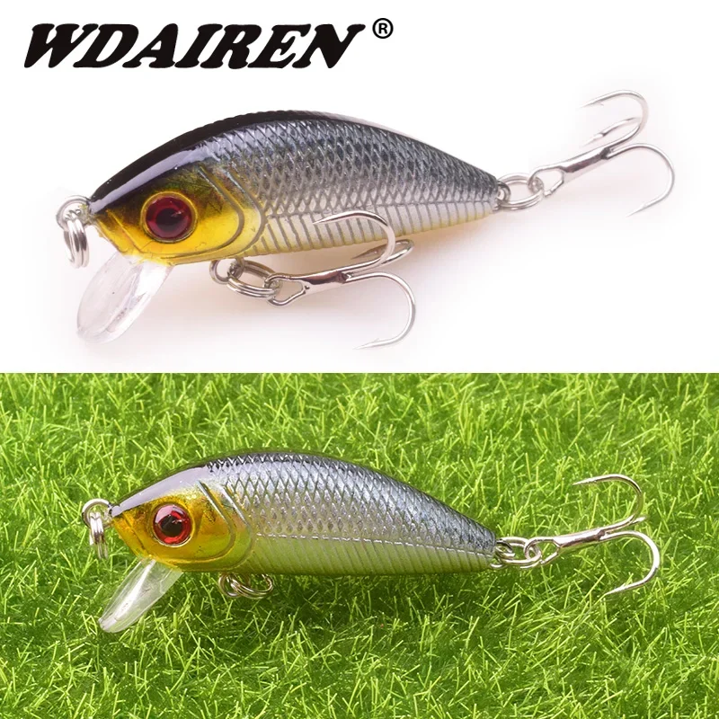 Señuelo de Pesca Topwater Minnow, 5cm, 4,5g, Crankbait, cebo duro luminoso, señuelos de lubina, Wobblers artificiales, aparejos de Pesca, 1 ud. - imagen 3