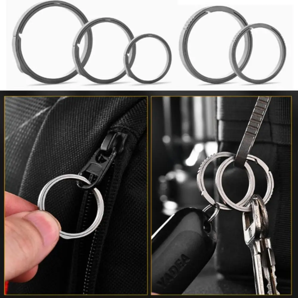 Llaveros reales de aleación de titanio, llaveros de aleación de titanio súper ligeros, colgante con hebilla, regalo creativo masculino - imagen 4