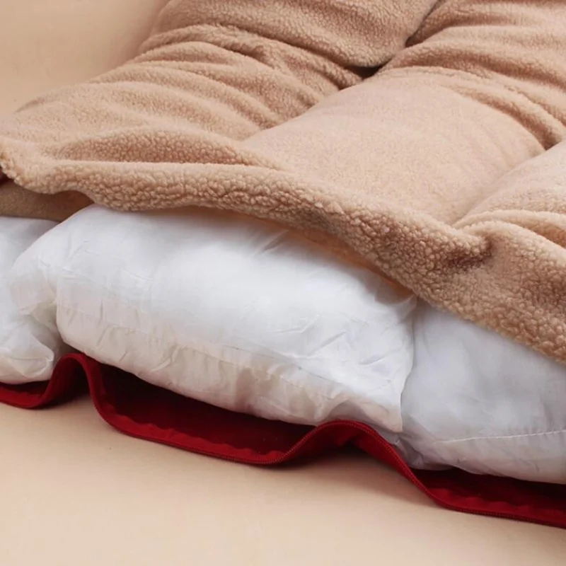Cama para perro y gato, tumbona para dormir cálida para invierno, perrera para cachorro, cama larga de felpa para mascotas, alfombrilla lavable desmontable para mascotas - imagen 4
