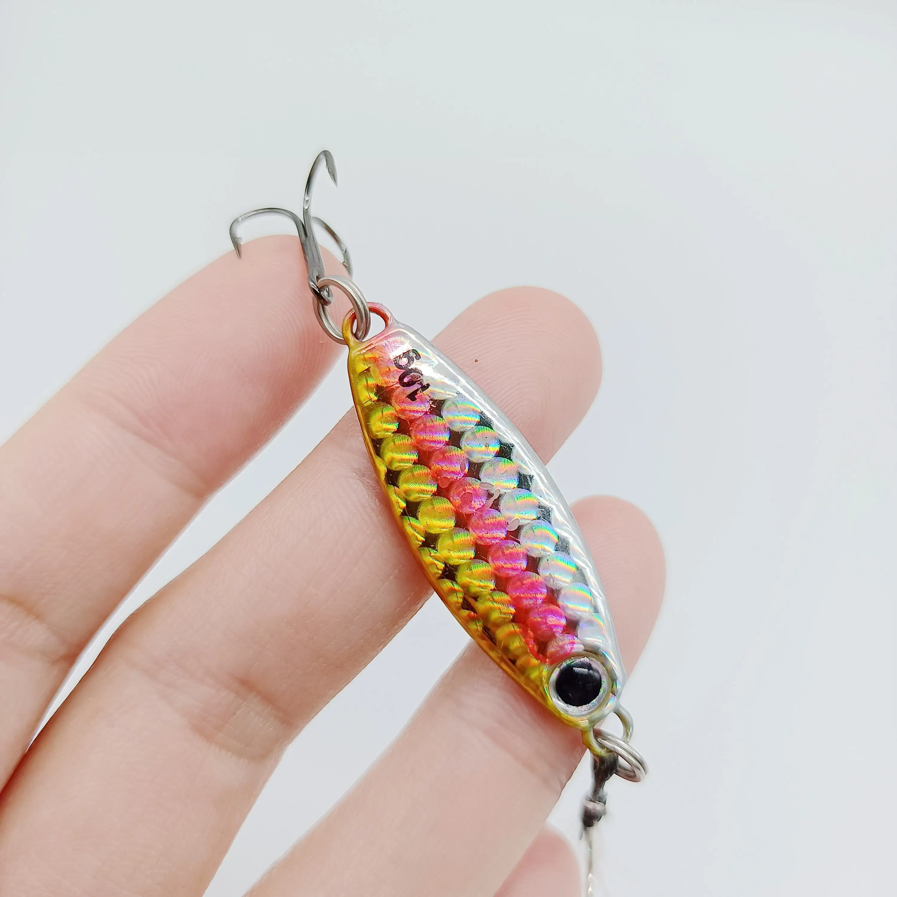 HOOFISH-Señuelos de Pesca de plantilla de Metal fundido, cebo Artificial de 10g/15g/20g, cuchara para lubina, trucha, agua salada, Jigging, 10 piezas - imagen 3