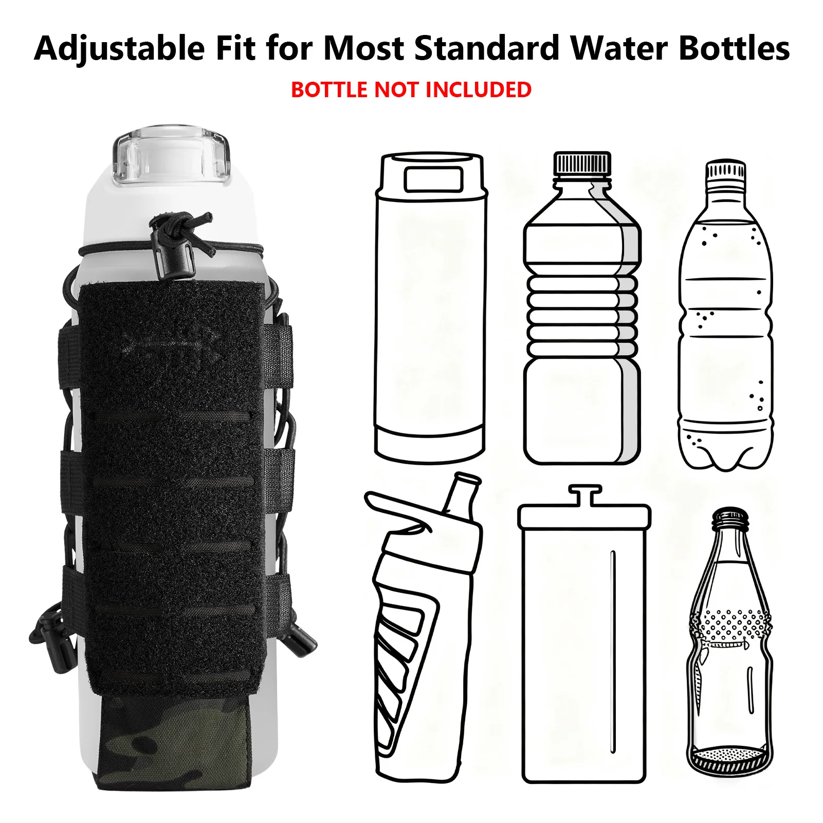 Bolsa portabotellas BASSDASH MOLLE con correa modular - imagen 2