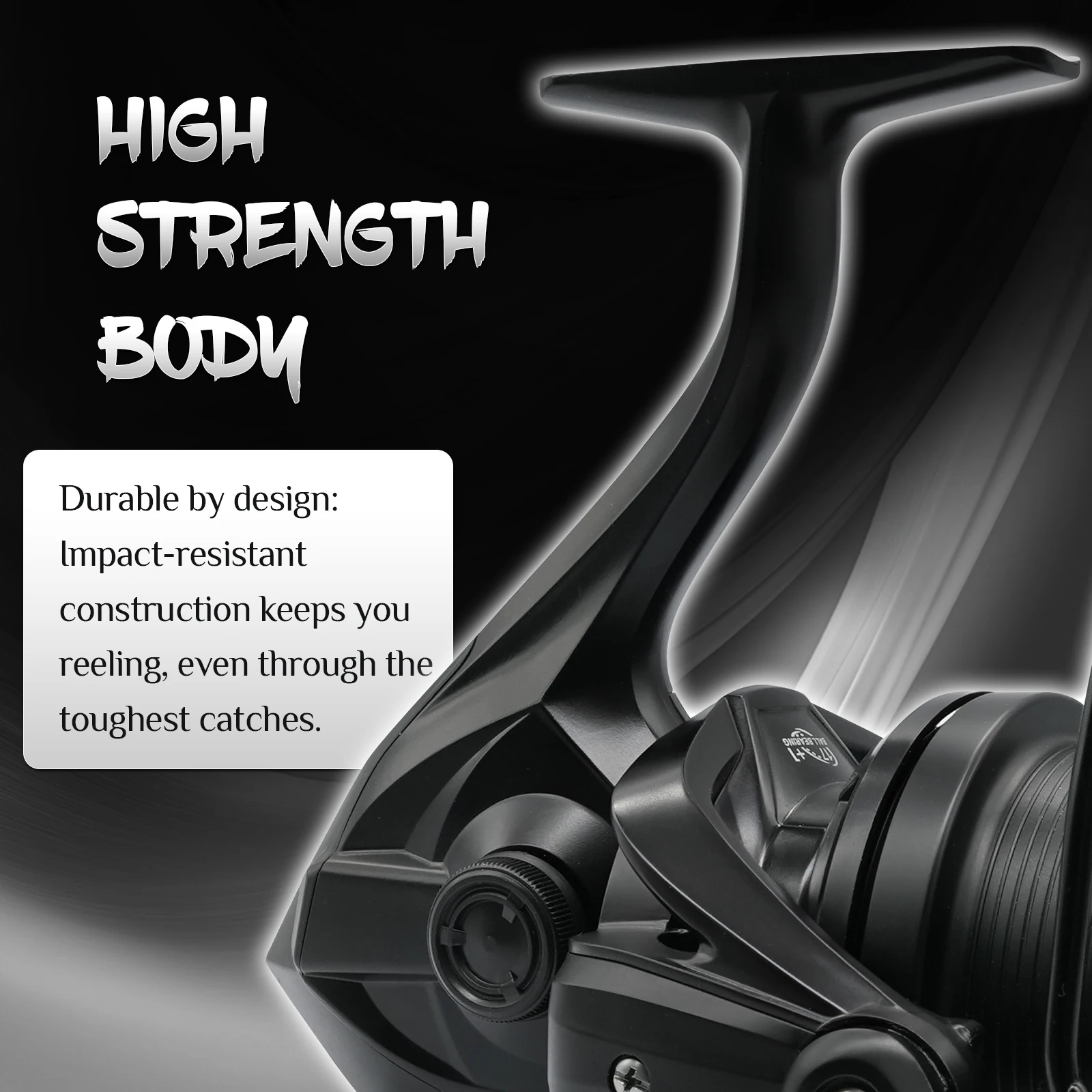 Carrete giratorio ROOBLINOS NGK2 relación de engranaje 4,8:1 8000-14000 tamaño de carrete carrete de pesca plateado - imagen 4