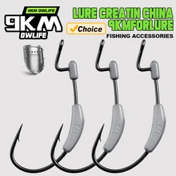 Anzuelo EWG Ponderado 9KM para Pesca de Lubina con Vinilo