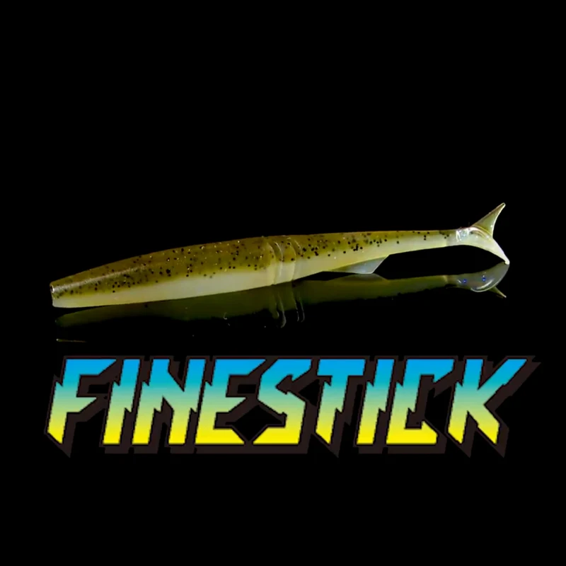 Japón RAID nuevo señuelo cebo de pescado blando FINSESTICK 3,5 pulgadas pequeño cola en T gusano suave pesca invertida cebo fino - imagen 4