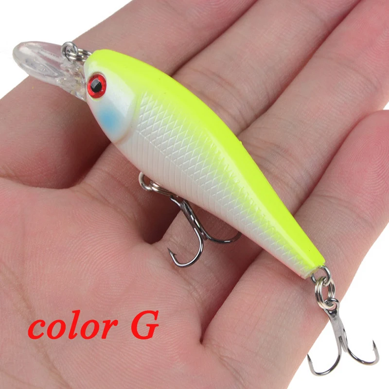 POETRYYI-señuelo de pesca 2020 minnow, cebo flotante de cabeza abs para agua salada, 65mm, 4,8g - imagen 2