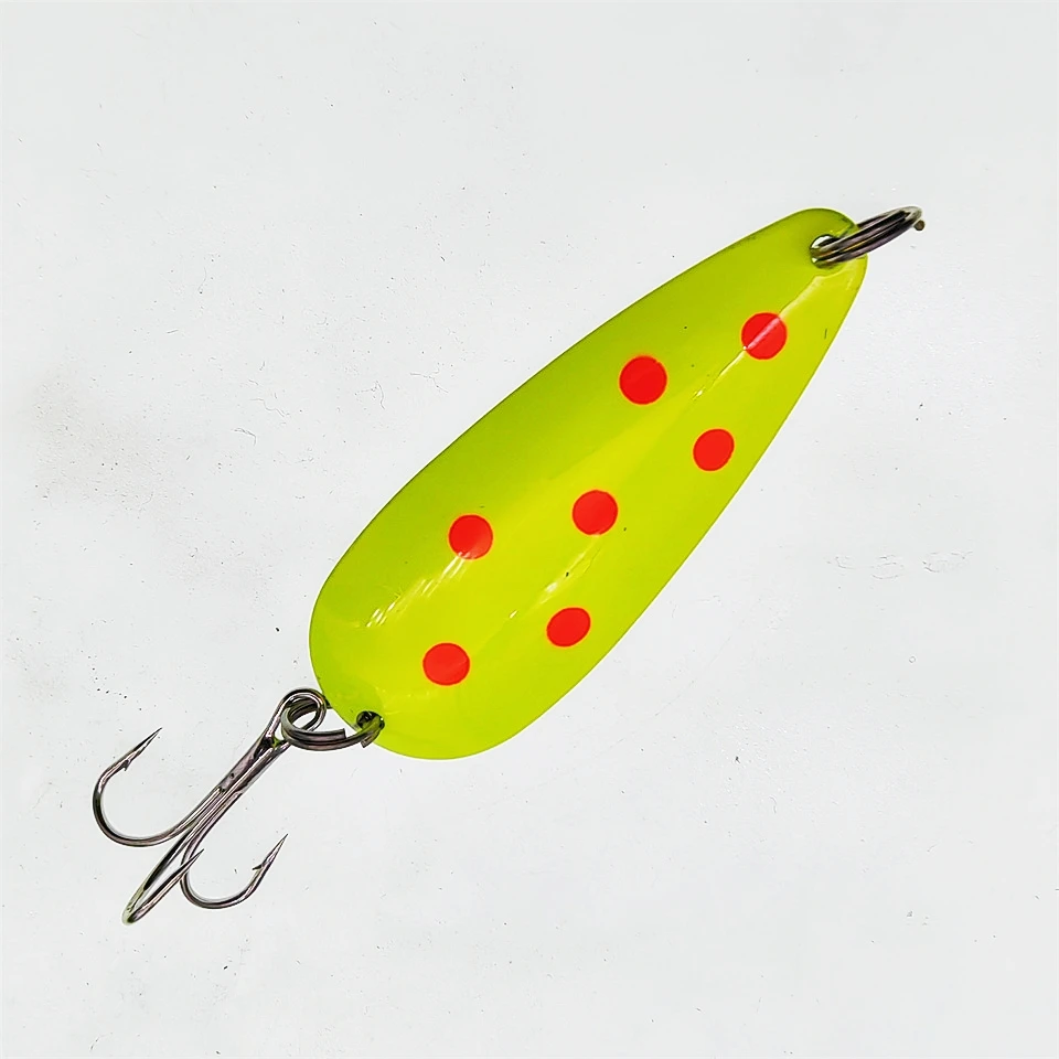 MUKUN-señuelo de pesca giratorio de Metal, 1 piezas, 71mm, 18g, cebos duros, lentejuelas de colores, Paillette de ruido, aparejos de gancho triple - imagen 4