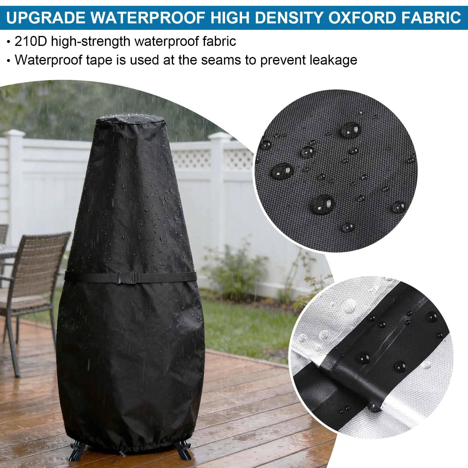 Funda Impermeable Chimenea Camping – Protector Calefactor Exterior - imagen 4