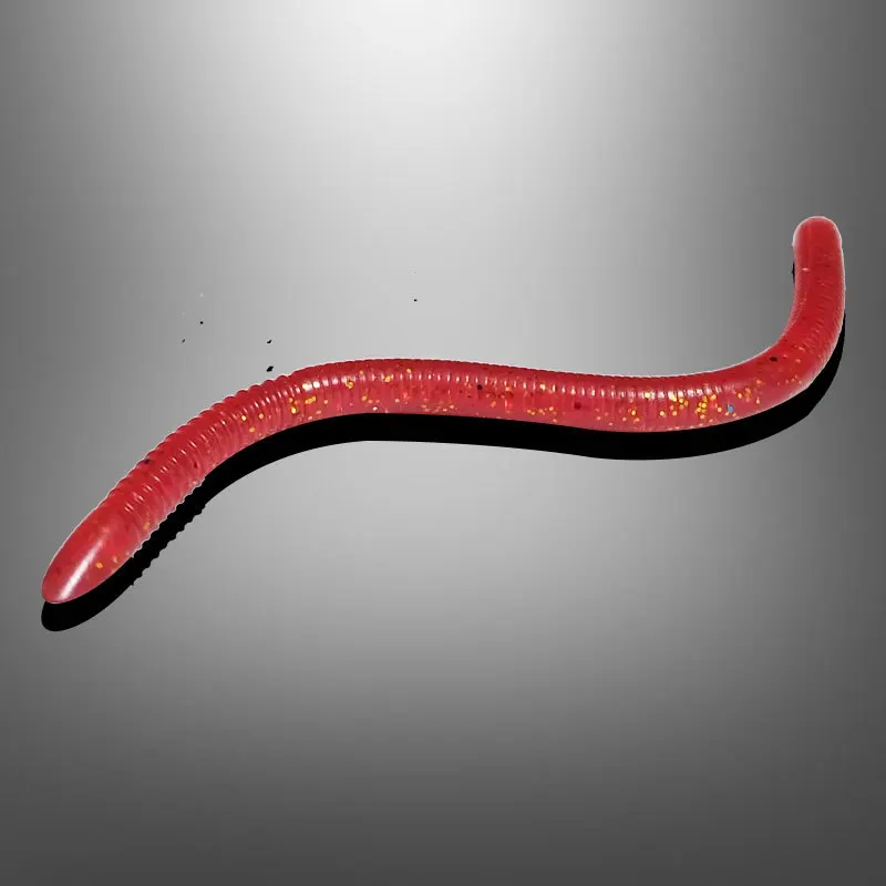 MUKUN, 10 Uds., cebos blandos de gusano, 3,8g, Señuelos de Pesca de lombrices de silicona, gusano de arena, Swimbait de goma, larva leurre gummi fische cebos - imagen 3