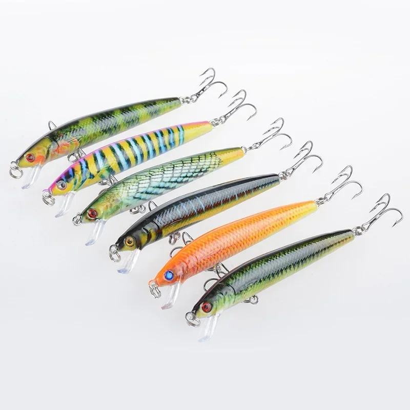 Señuelos de Pesca Minnow, Wobbler de plástico, 9,5 cm, 8,5g, Swimbait, cebo duro Artificial para Lucio, aparejos de Pesca Crankbait, 1 ud. - imagen 5