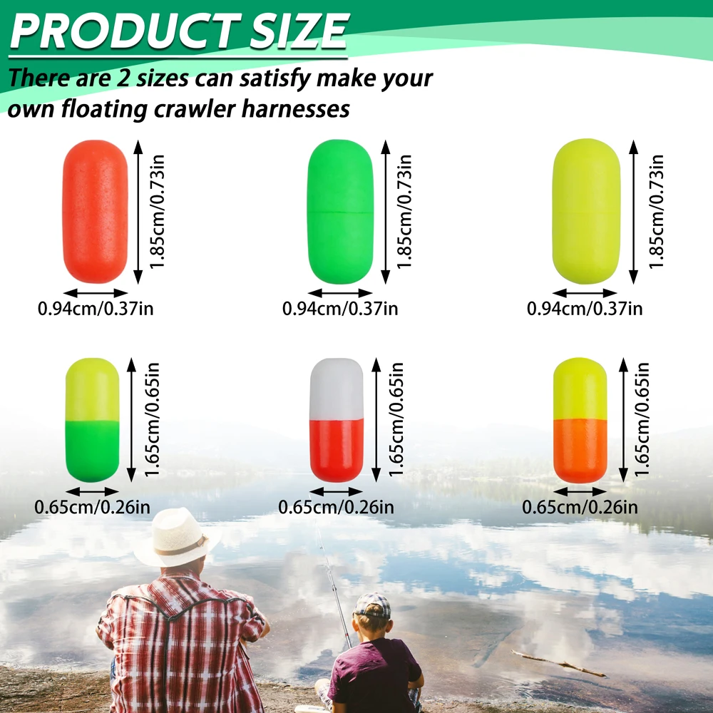 Pompano-aparejo de pesca, accesorios para hacer Señuelos, Pesca de Surf, flotadores de espuma, arnés de orugas, 90 unids/lote por caja - imagen 2