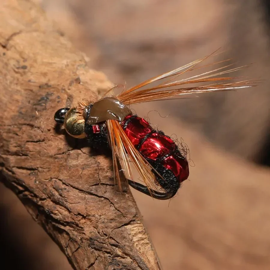 Anzuelo de acero rico en carbono para insectos, moscas, Señuelos de pesca con mosca, aparejos de pesca con manivela súper afilada, señuelo perfecto - imagen 5