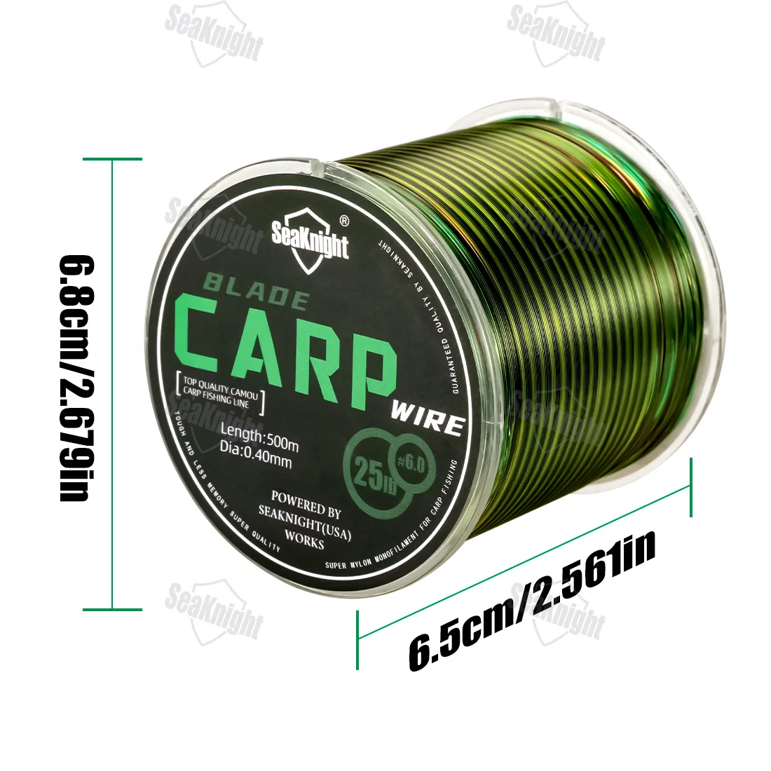 Mocha Nailon camuflaje verde invisible – Línea de pesca carpa - imagen 4