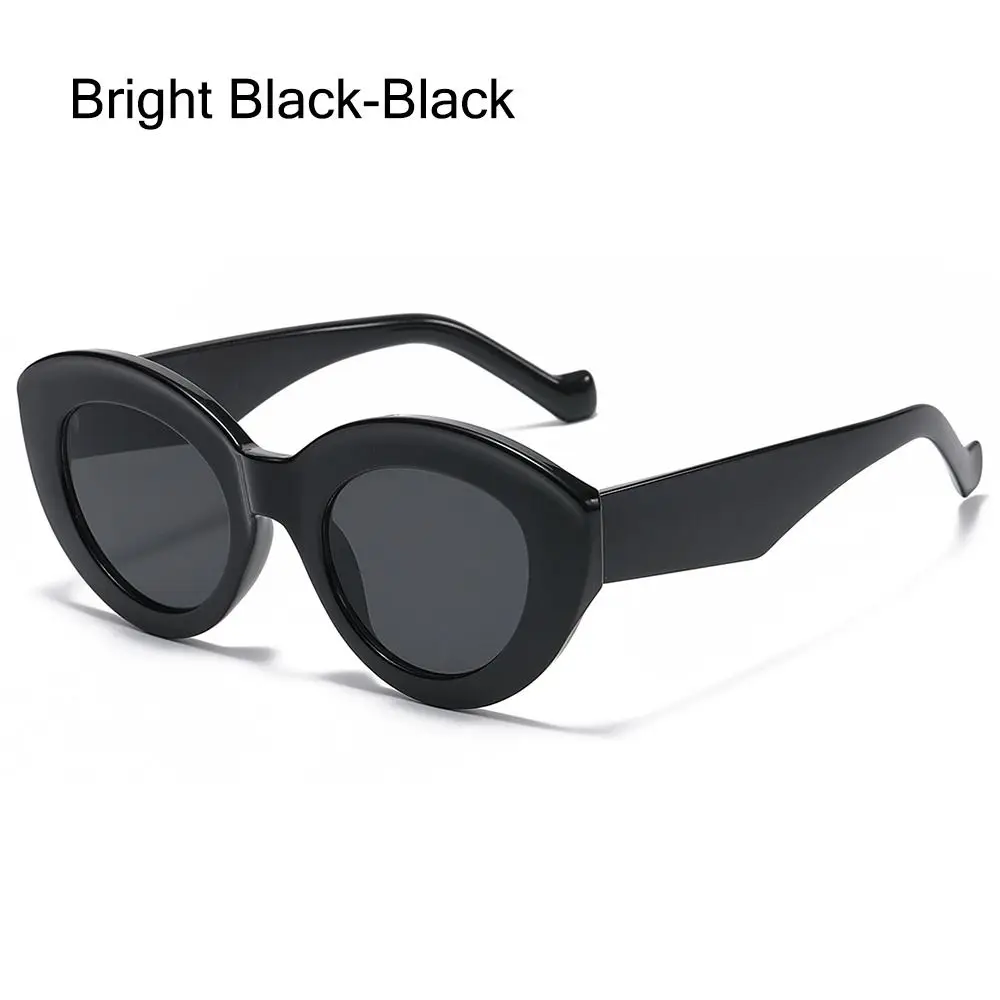 Gafas de sol ovaladas para hombre y mujer, lentes de sol de gran tamaño, estilo Retro, con estampado de leopardo, UV400 - imagen 2