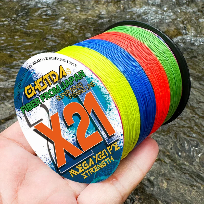 Línea de pesca trenzada X21 300m – Multihilo PE ultra resistente - imagen 3