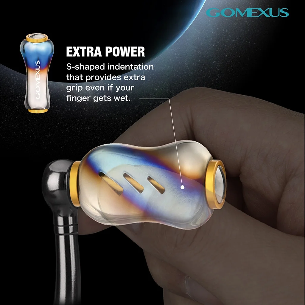 Gomexus-perilla de carrete de Baitcasting giratorio, pomo de aleación de titanio de 22mm para Shimano Vanford Stradic Curado Antares Daiwa Fuego LT, perilla de ajuste - imagen 5