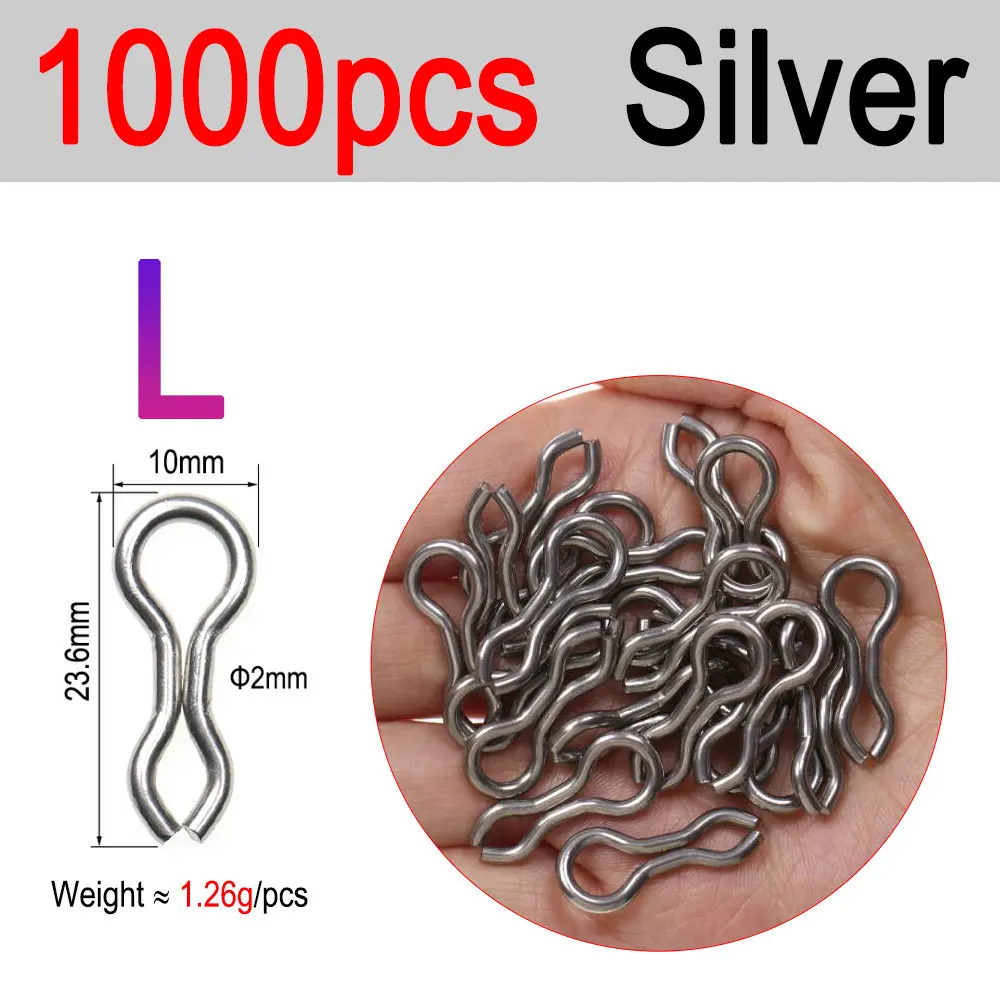 L 1000PCS Silver