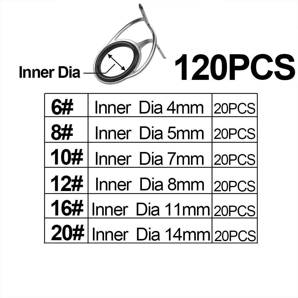 120PCS Size(6-20)