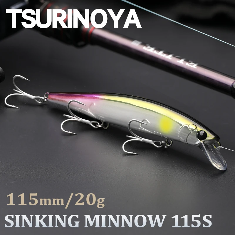 TSURINOYA IMP 115S señuelo minnow hundible ultra long casting 20g - imagen 5